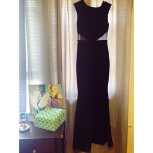 Formal black long dress